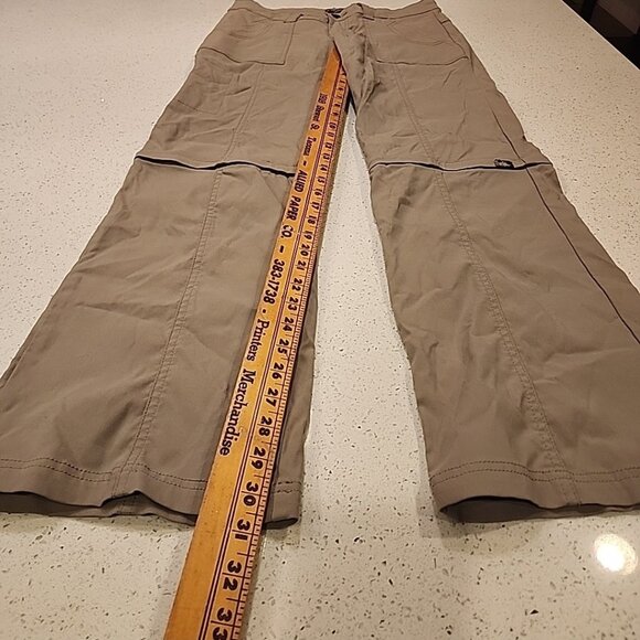 PrAna Pants Womens 4 Convertible Cargo Hiking Zip Off Stretch Outdoor Pockets - Picture 4 of 9